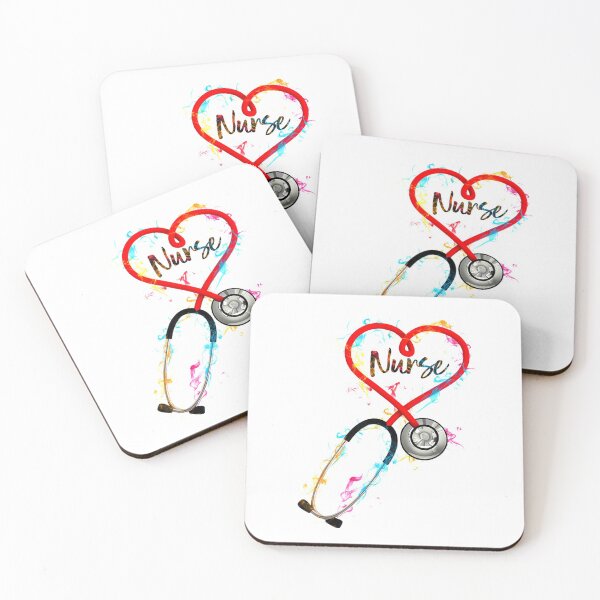 Item preview, Smokey color heart stethoscope  - Nursing  designed and sold by Designs Of all kinds.