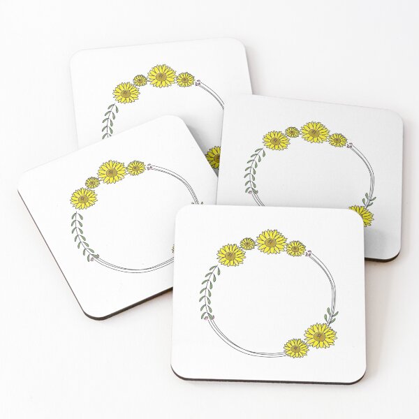 Item preview, Hand drawn sunflower wreath designed and sold by BOSHIRT.
