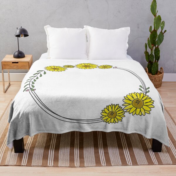 Item preview, Hand drawn sunflower wreath designed and sold by BOSHIRT.