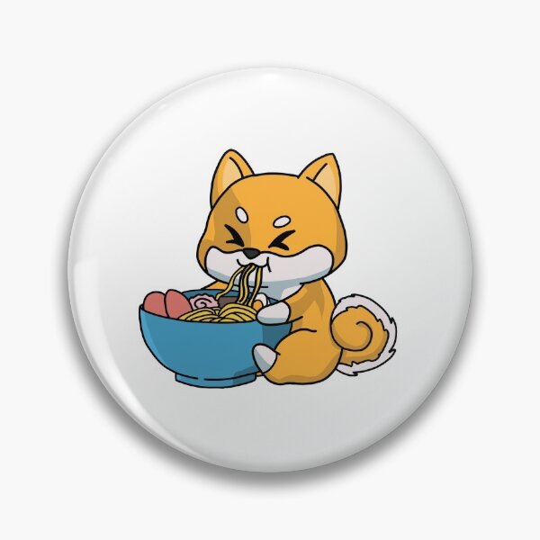 Aperçu de l'œuvre Anime Kawaii Ramen mangeant des nouilles japonaises de renard créée et vendue par Mesyo.