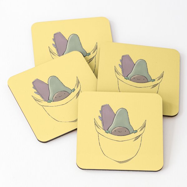 Item preview, Funny Avocado Surfing in your pocket designed and sold by MaxrepublicArt.
