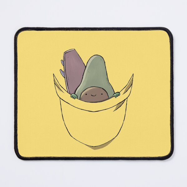 Item preview, Funny Avocado Surfing in your pocket designed and sold by MaxrepublicArt.