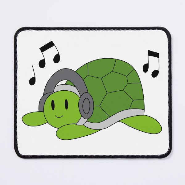 Item preview, Green Turtle with Headphones designed and sold by palaco210.