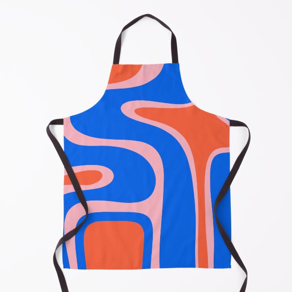 Item preview, Copacetic Retro Abstract Pattern Pink Orange-Red Bright Blue designed and sold by kierkegaard.