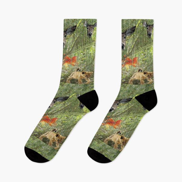 Item preview, Deer & Lion Cubs designed and sold by kristalcurt.