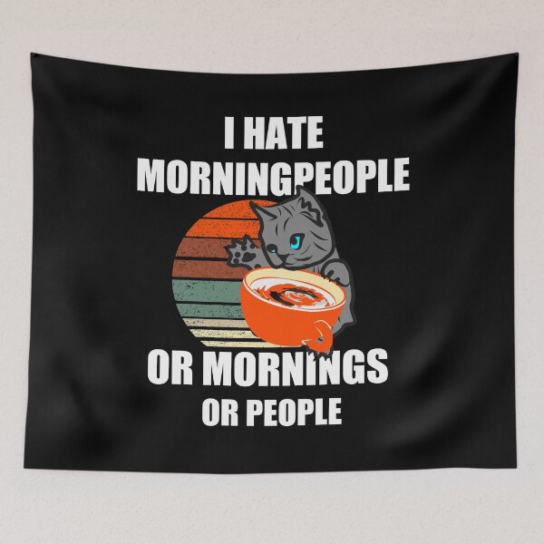 Item preview, Morning grumble coffee cat designed and sold by vibeno1.