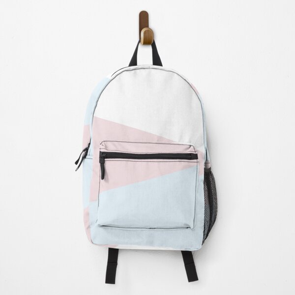 Item preview, PALE BLUE, PALE PINK and WHITE GEOMETRIC DESIGN PRINT designed and sold by RachelMacht.