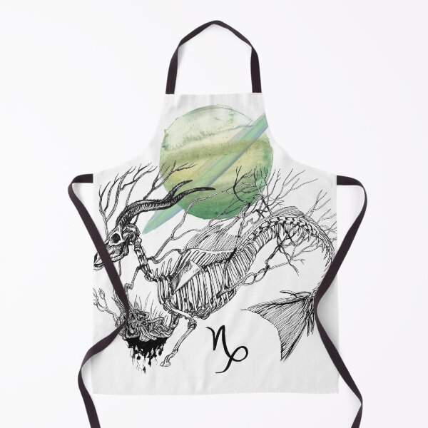 Item preview, Capricorn Zodiac Sign with Seagoat Skeleton and Saturn  designed and sold by ckparkerart.