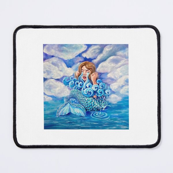 Item preview, Overwhelmed Mermaid in Ocean of Tears designed and sold by marsunicornio.