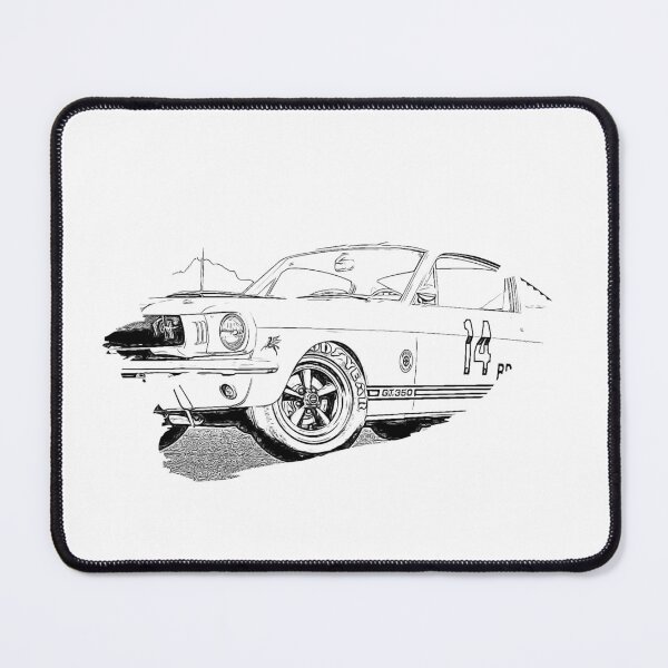 Item preview, Mustang GT350 Action Art Splash Print Wireframe designed and sold by Auto-Prints.