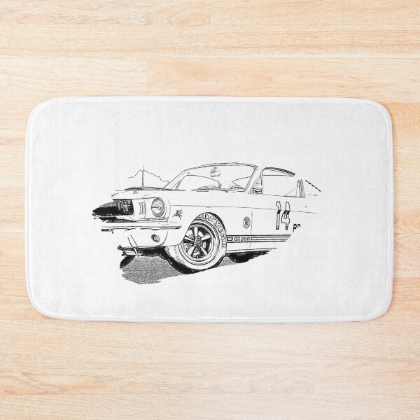 Item preview, Mustang GT350 Action Art Splash Print Wireframe designed and sold by Auto-Prints.