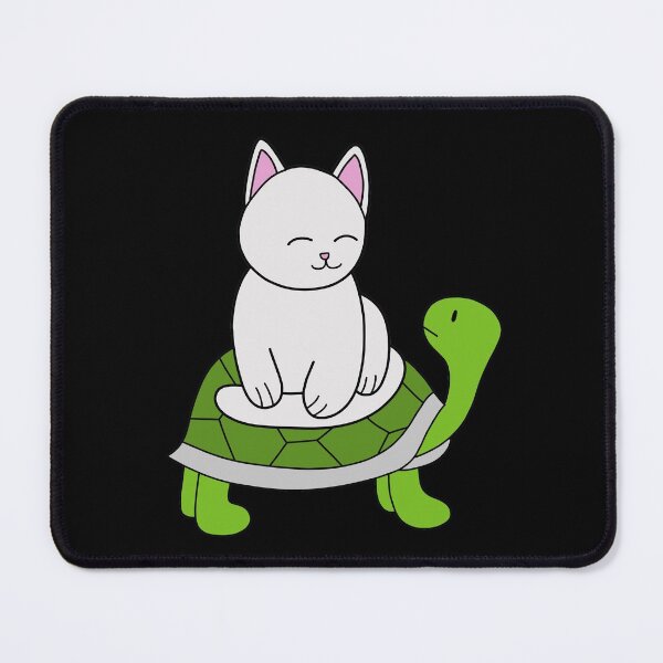 Item preview, Kitty Cat Sits on Green Turtle designed and sold by palaco210.