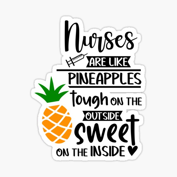 Nurses Are Like Pineapple, Funny Nursing Quotes' Water Bottle