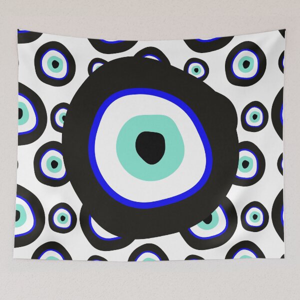 Item preview, Black Evil Eye Pattern designed and sold by christabelco.
