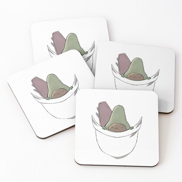 Item preview, Funny Avocado Surfing in your pocket transparent designed and sold by MaxrepublicArt.