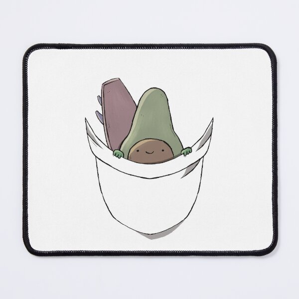 Item preview, Funny Avocado Surfing in your pocket transparent designed and sold by MaxrepublicArt.
