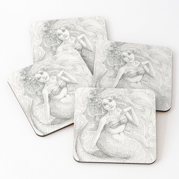 Item preview, Mermaid Portrait designed and sold by Hannah Vale.