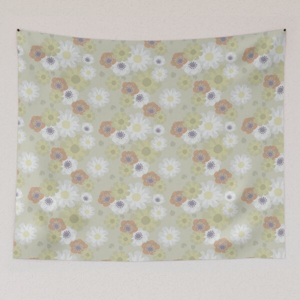 Item preview, Cosmos and Windflower Floral Pattern designed and sold by TheMajesticGoat.
