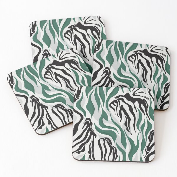 Item preview, Contrasting design of abstract flowing foliage and branches designed and sold by Alex-Saltykova.
