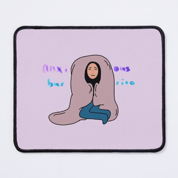 Item preview, Anxious Burrito Blanket designed and sold by creativeloft.