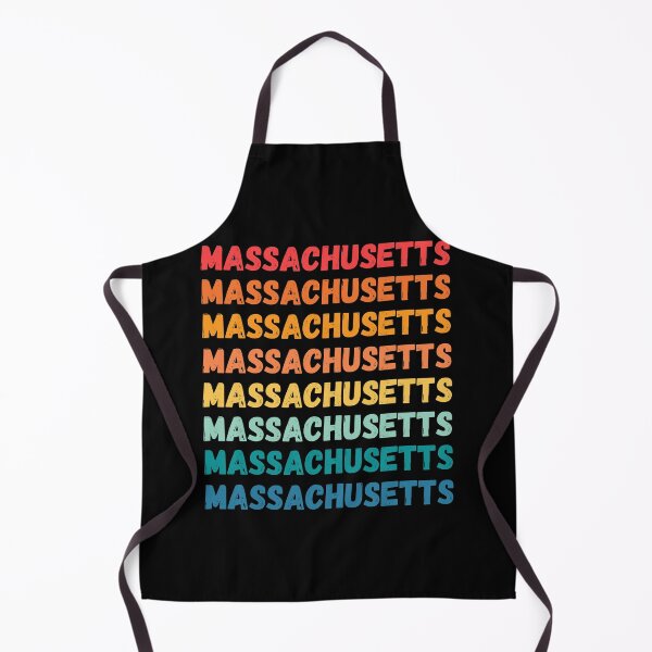 Item preview, MASSACHUSETTS - repeated retro vintage sunset colors with a distressed design effect Graphic T-Shirt | Essential T-shirt designed and sold by printdot.