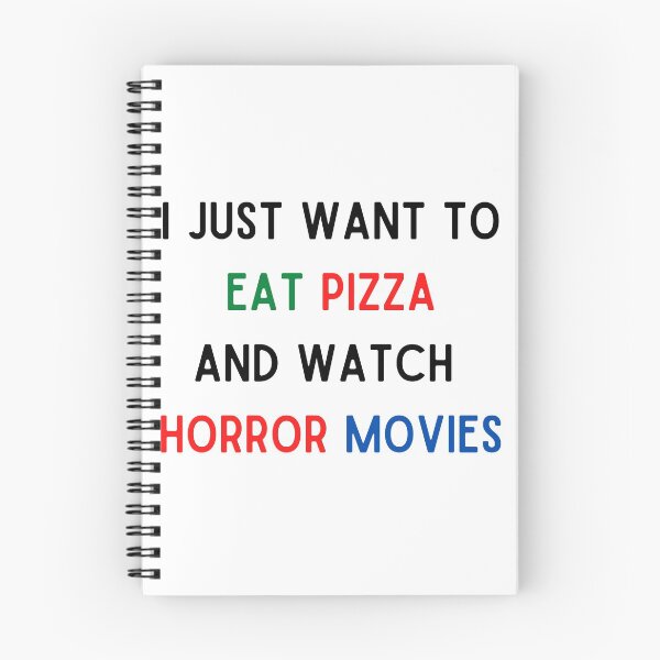 Item preview, I Just Want To Eat Pizza And Watch Horror Movies designed and sold by Chanchane Store.