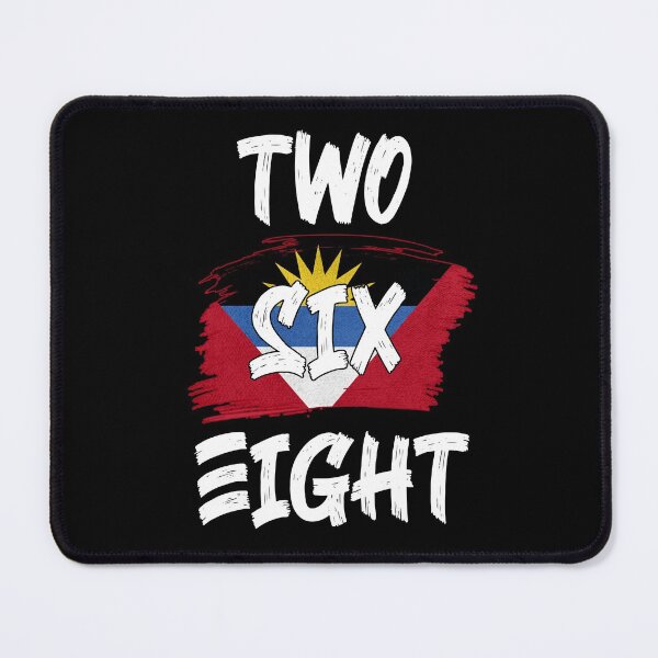 Item preview, Antigua and Barbuda Area Code Two Six Four 268 Antiguan Flag designed and sold by Uppercase Tees.
