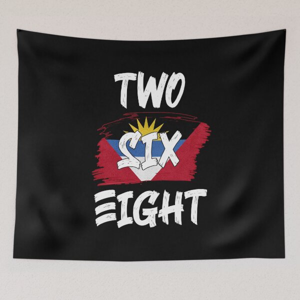 Item preview, Antigua and Barbuda  Area Code Two Six Four 268  Antiguan Flag designed and sold by Uppercase Tees.