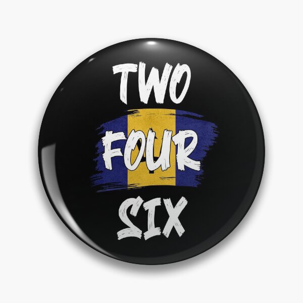 Item preview, Barbados Area Code Two Four Six 246 Barbadian Flag designed and sold by Uppercase Tees.