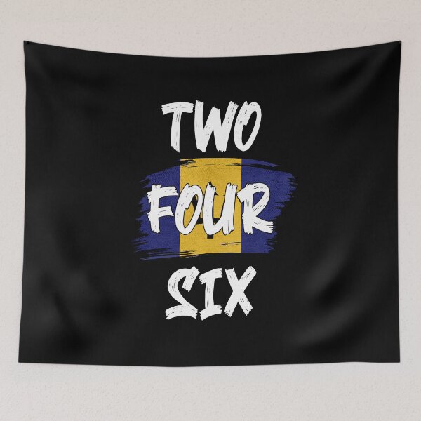 Item preview, Barbados Area Code Two Four Six 246 Barbadian Flag designed and sold by Uppercase Tees.