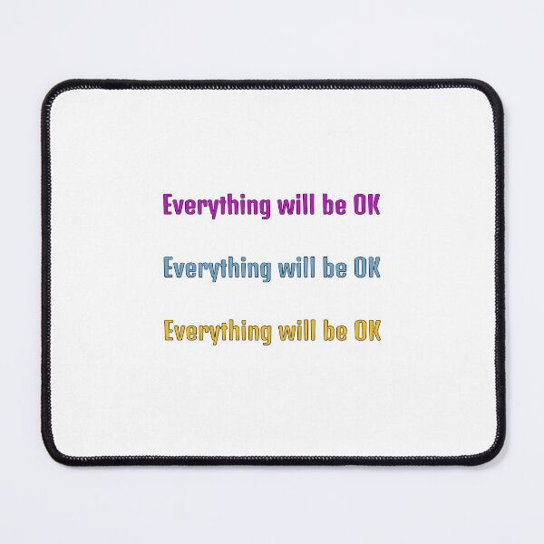 Item preview, everything will be ok sticker pack pink blue yellow designed and sold by Inspirationmotivation.