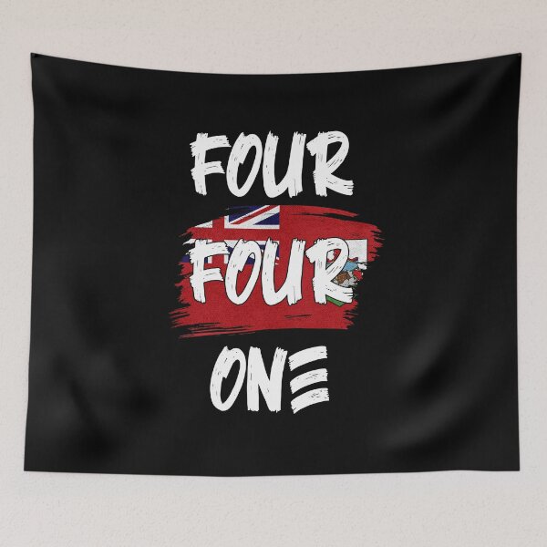 Item preview, Bermuda Area Code Four Four One 441 Bermudan Flag designed and sold by Uppercase Tees.