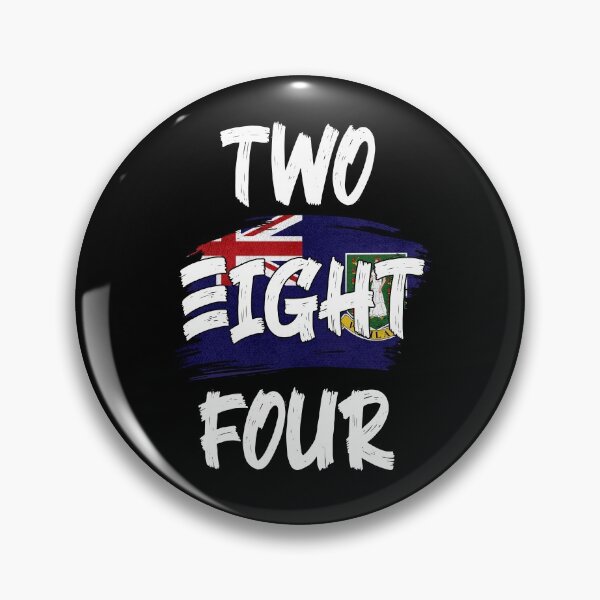 Item preview, British Virgin Islands Area Code Two Eight Four 284 BVI Flag designed and sold by Uppercase Tees.