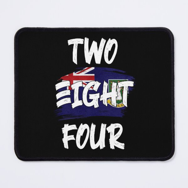 Item preview, British Virgin Islands Area Code Two Eight Four 284 BVI Flag designed and sold by Uppercase Tees.