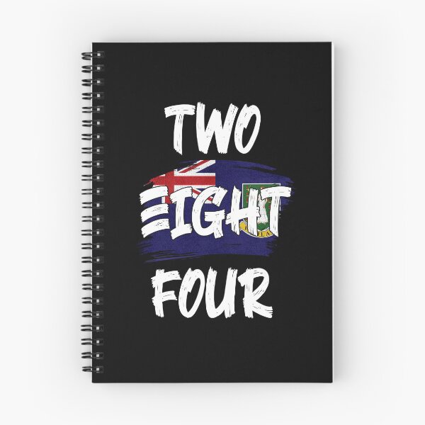 Item preview, British Virgin Islands Area Code Two Eight Four 284 BVI Flag designed and sold by Uppercase Tees.