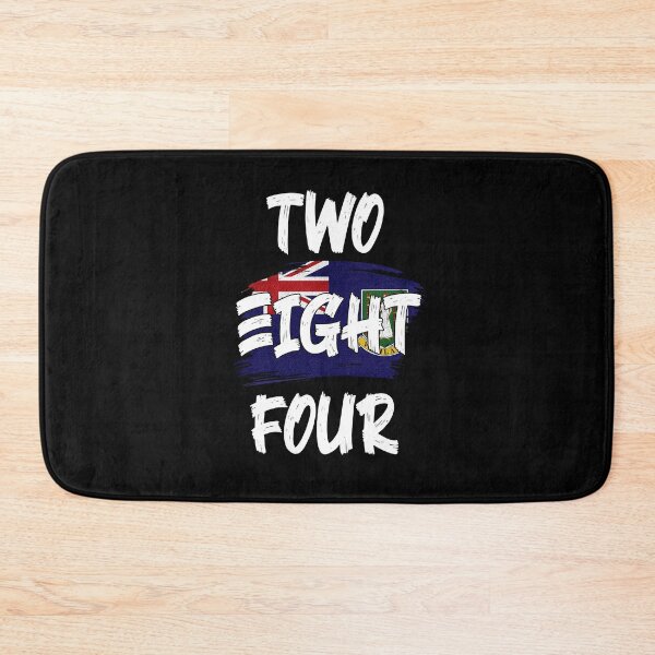 Item preview, British Virgin Islands Area Code Two Eight Four 284 BVI Flag designed and sold by Uppercase Tees.