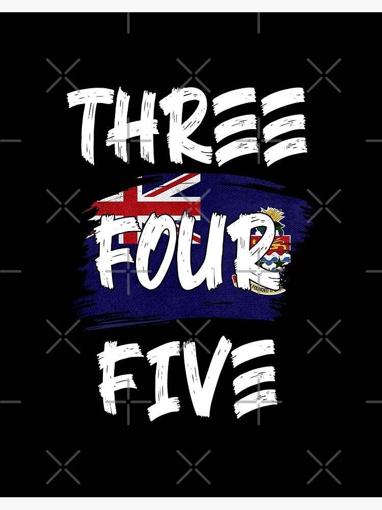 Cayman Islands Area Code Three Four Five 345 Cayman Islands Flag