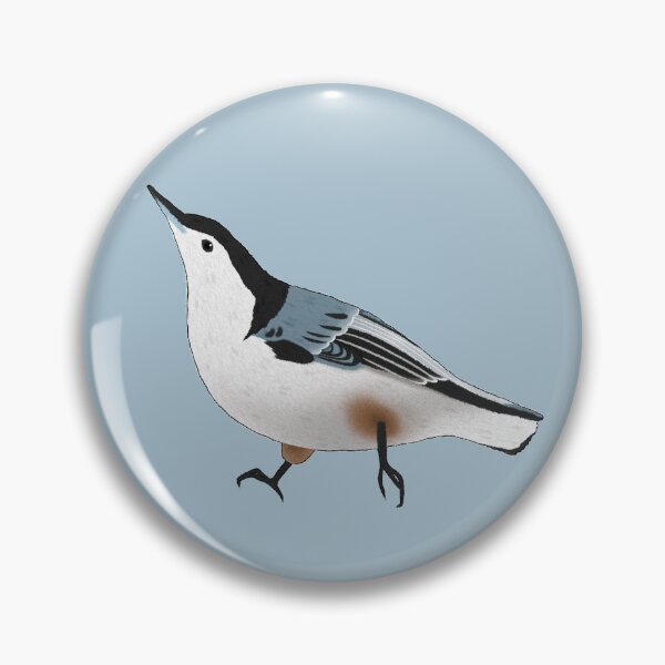 Item preview, White-Breasted Nuthatch designed and sold by IlliterArt.