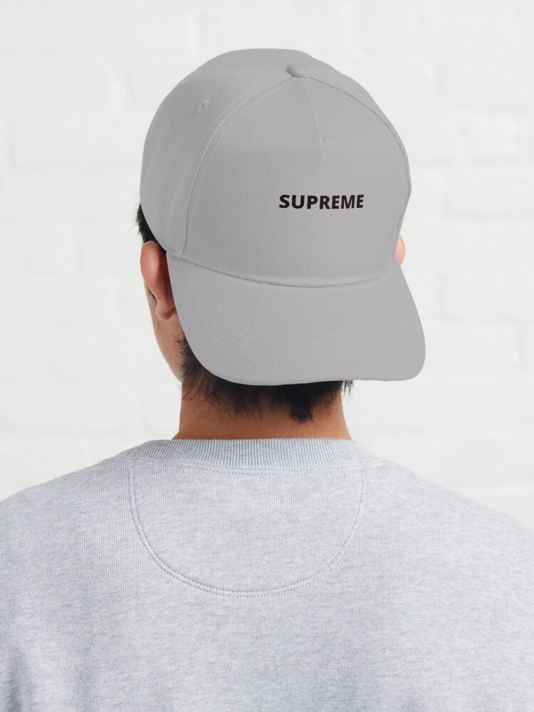 Supreme Mens Strap Logo Red White Hat Baseball Cap Adjustable Hat