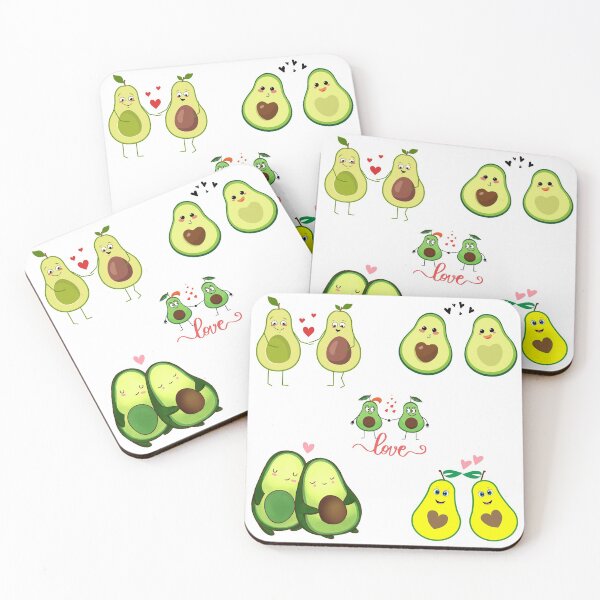 Item preview, Funny Cute Avocado Couple  designed and sold by A-priori.