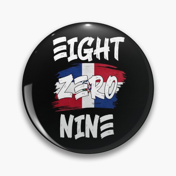 Item preview, Dominican Republic Area Code Eight Zero Nine 809 Dominican Republic Flag designed and sold by Uppercase Tees.