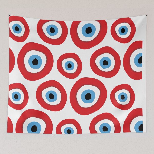 Item preview, Red Evil Eye Pattern designed and sold by christabelco.