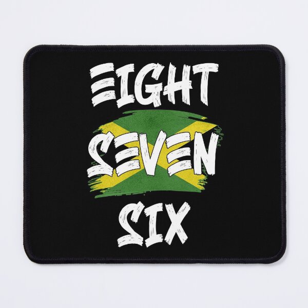 Item preview, Jamaica Area Code Eight Seven Six 876 Jamaican Flag designed and sold by Uppercase Tees.