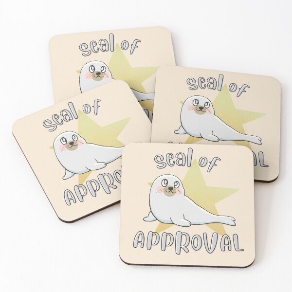 Item preview, Seal Of Approval Star -  Cute and Funny Animal Pun designed and sold by ViewerEqualsPhoton.