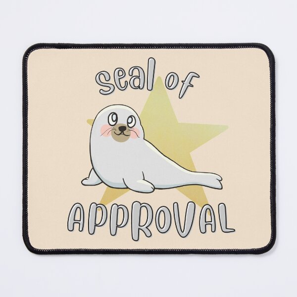 Item preview, Seal Of Approval Star - Cute and Funny Animal Pun designed and sold by ViewerEqualsPhoton.