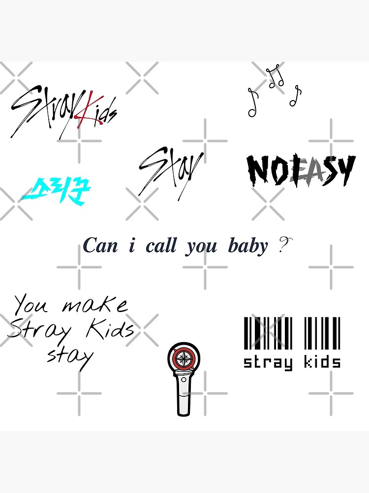 Stray kids NOEASY Comeback logo Sticker for Sale by K-skztee