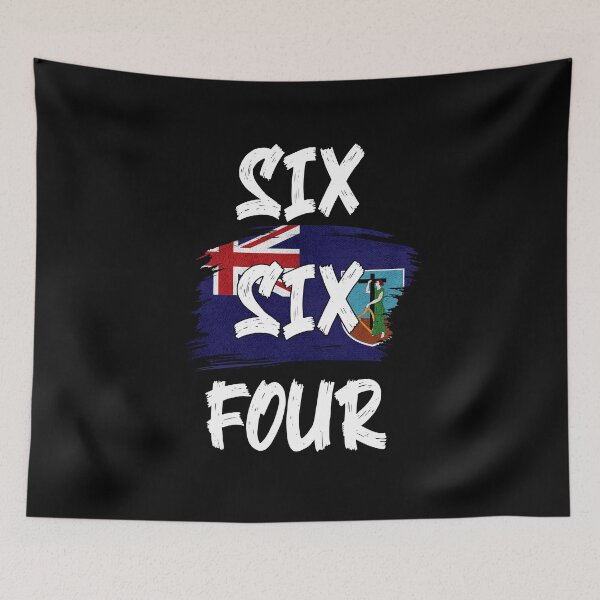 Item preview, Montserrat Area Code Six Six Four 664 Montserrat Flag designed and sold by Uppercase Tees.