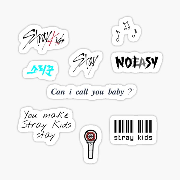 Stray kids stickers / Stray kids album stickers / Stray kids logo stickers  / Kpop stickers / Stray kids / SKZ / album logo stickers