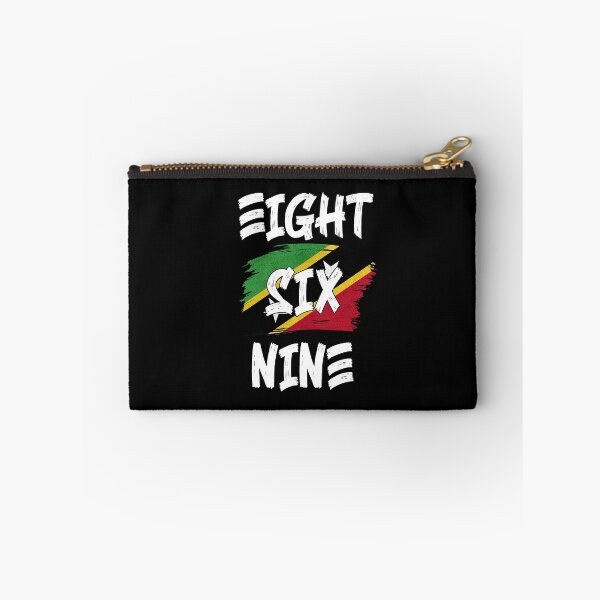 Item preview, Saint Kitts and Nevis Area Code Eight Six Nine 869 St Kitts Flag designed and sold by Uppercase Tees.