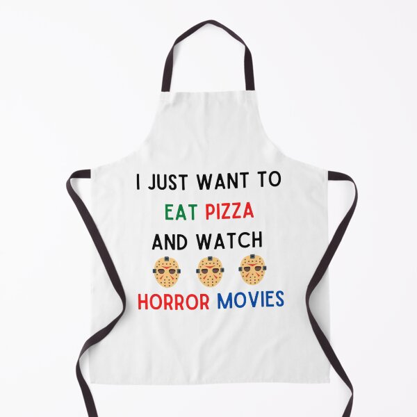 Item preview, I Just Want To Eat Pizza And Watch Horror Movies designed and sold by Chanchane Store.